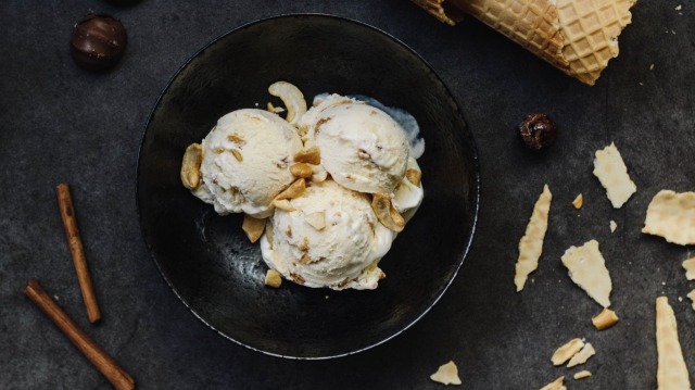 バニラアイス × ブランデー